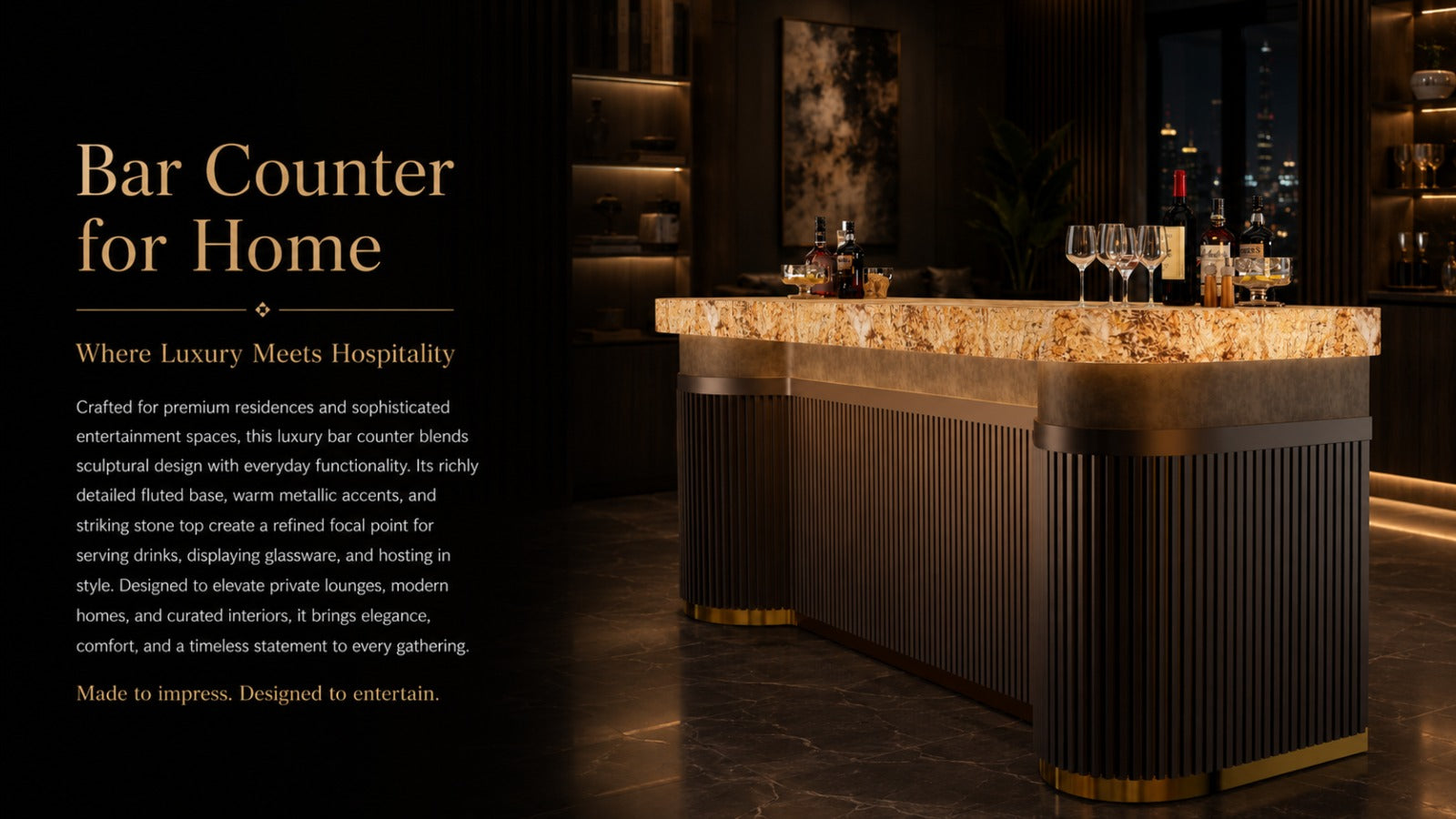 Bar Counter for Home: Elegant Ideas for a Premium Entertainment Space