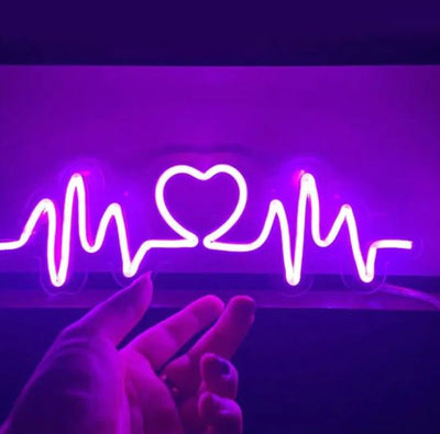 Neon Heart Sign: Create a Vibrant and Playful Atmosphere in Your Home