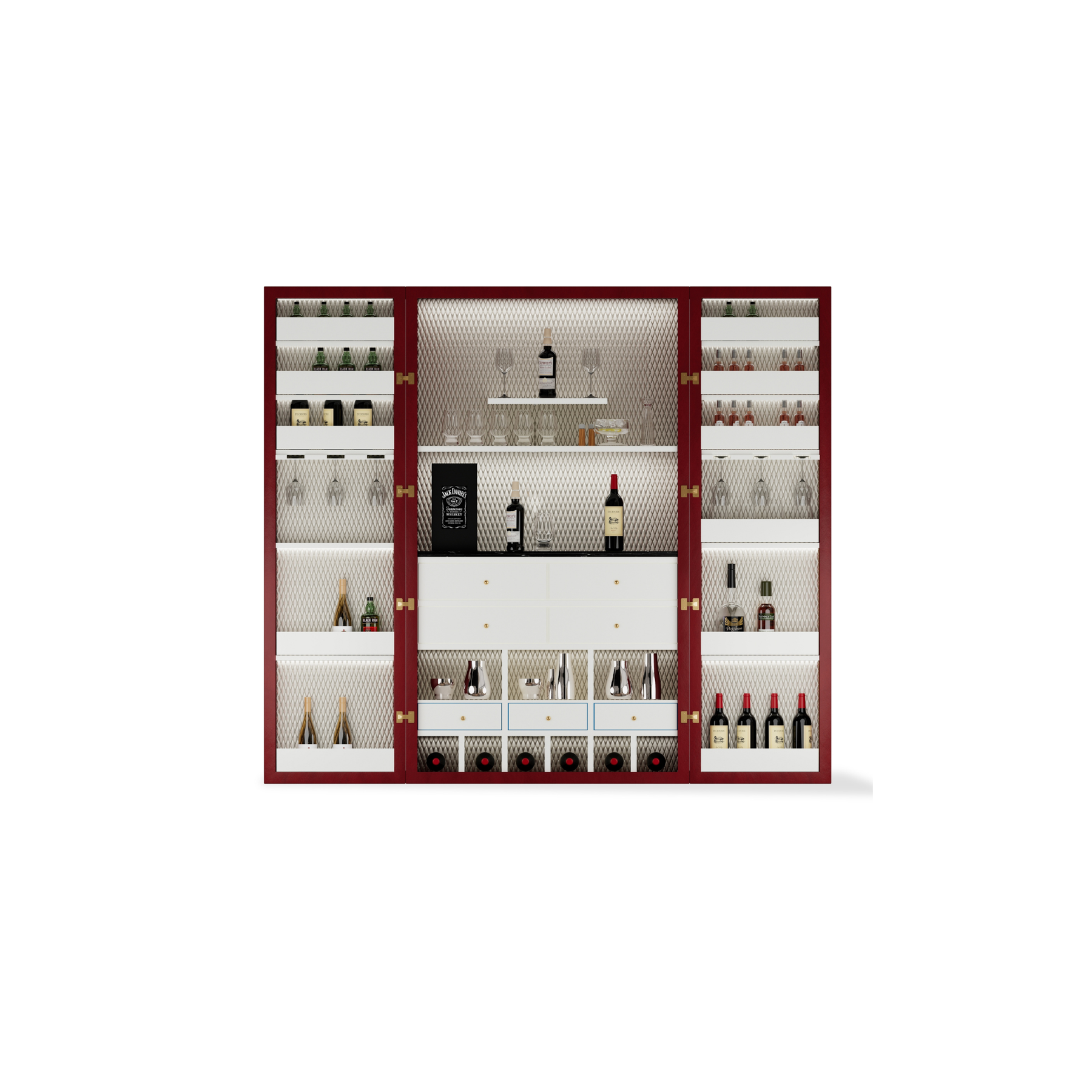 Casa del Vino Bar Cabinet in a room setting