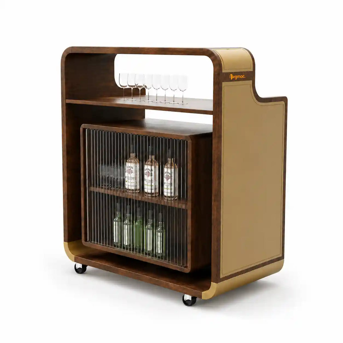 Velvet Barrel Bar Trolley