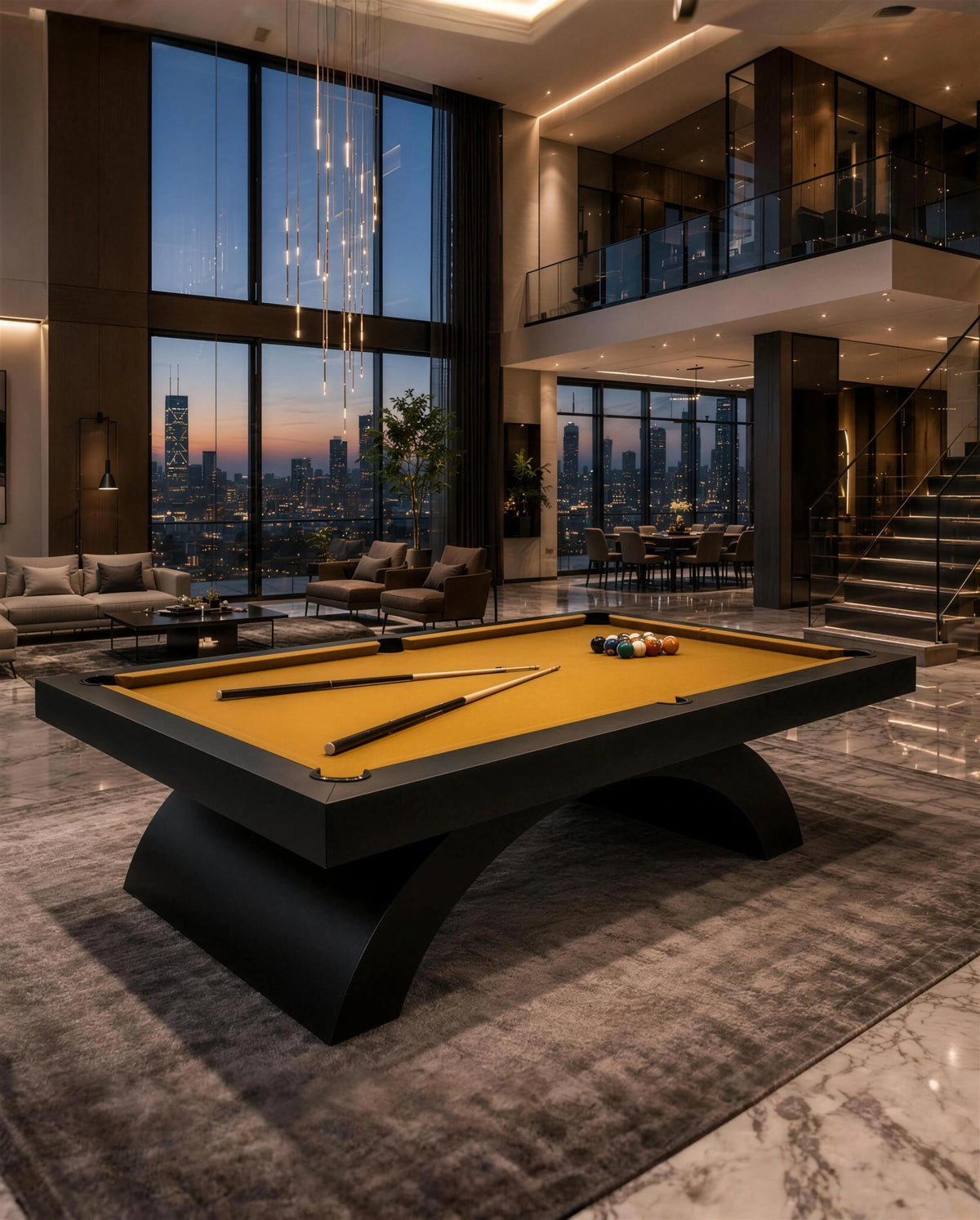 Candore Pool Table in a room setting