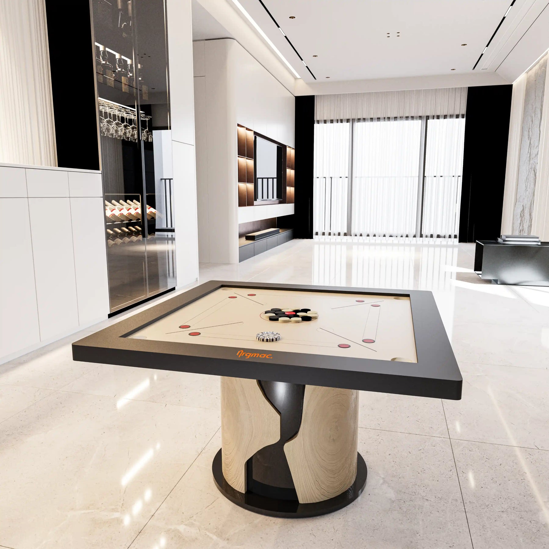 Bellini Carrom Table in a room setting