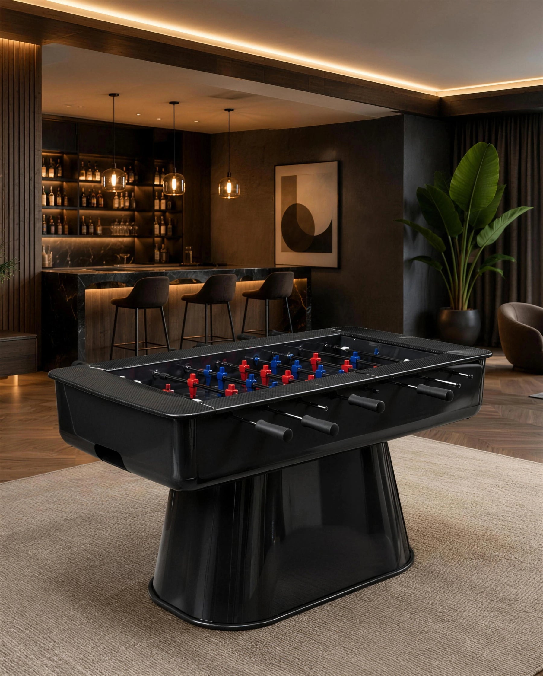 M Foosball Table in a room setting