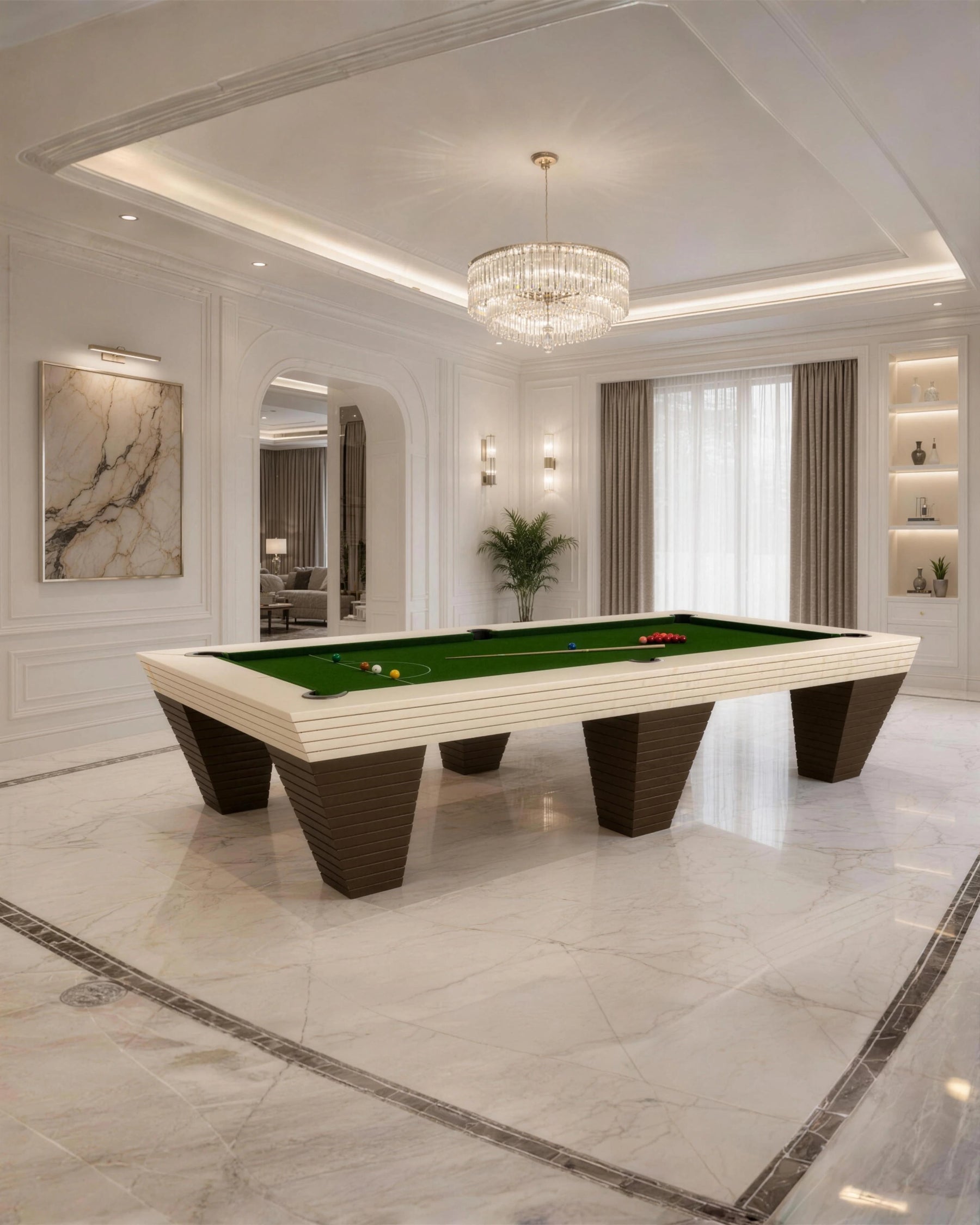 Mimosno Snooker Table in a room setting