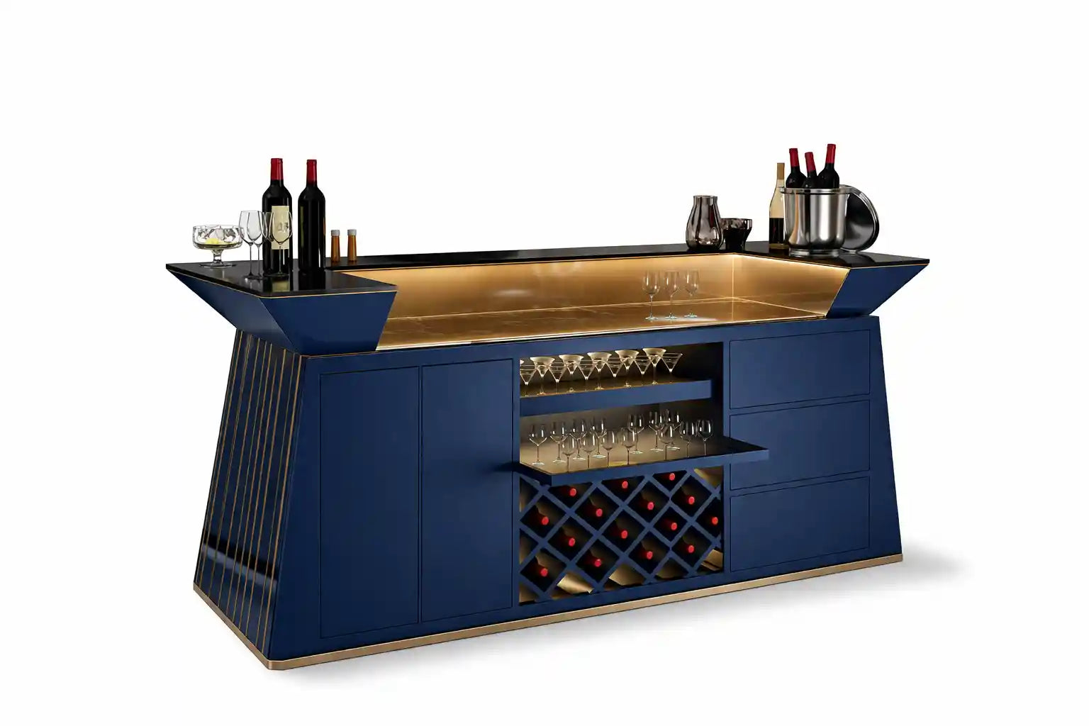 Mirage Bar Counter in a room setting