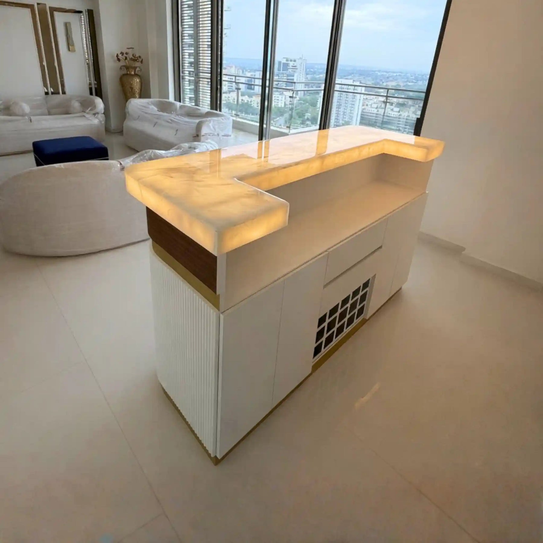 Sierra Bar Counter in a room setting