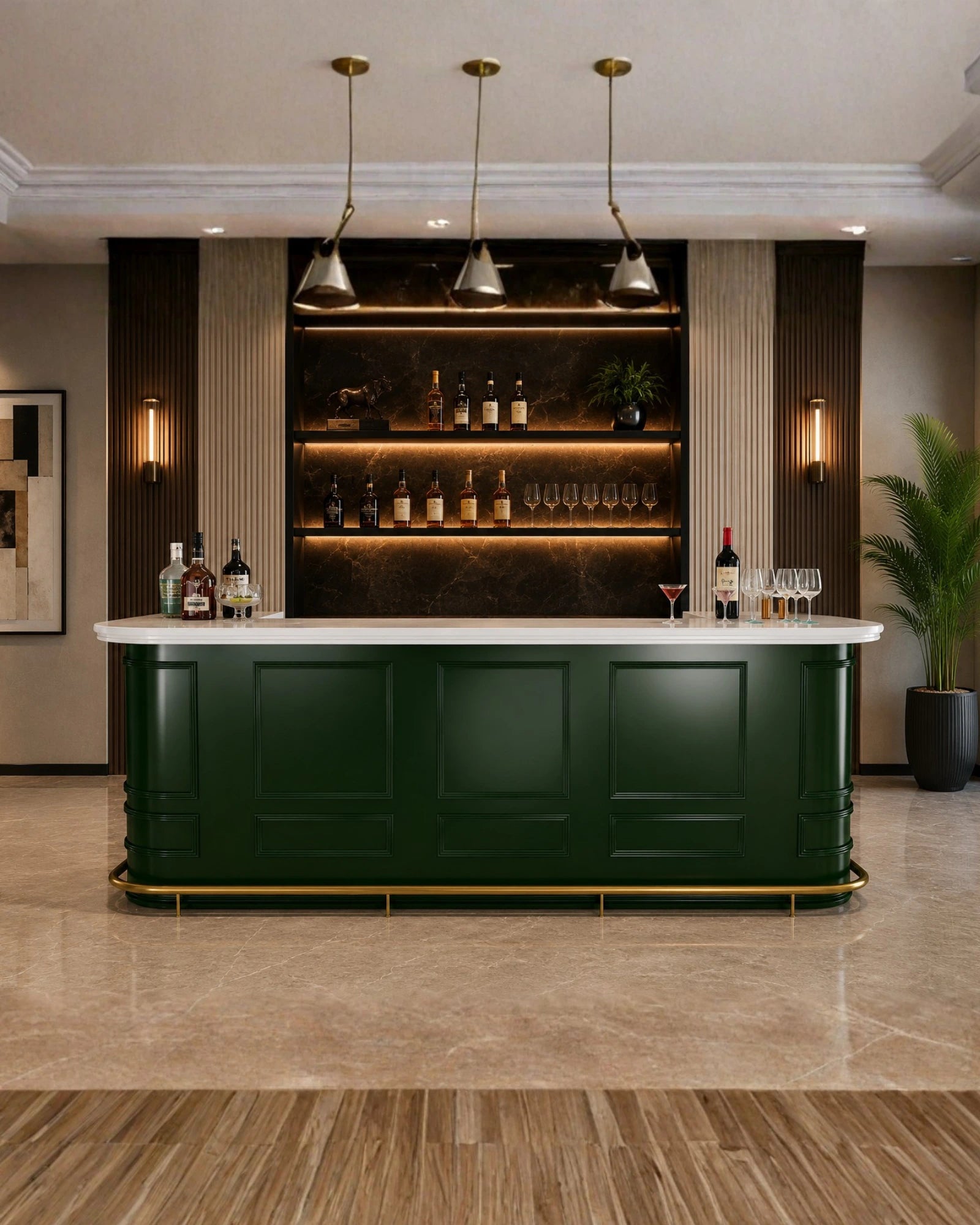 Velluto Bar Counter in a room setting
