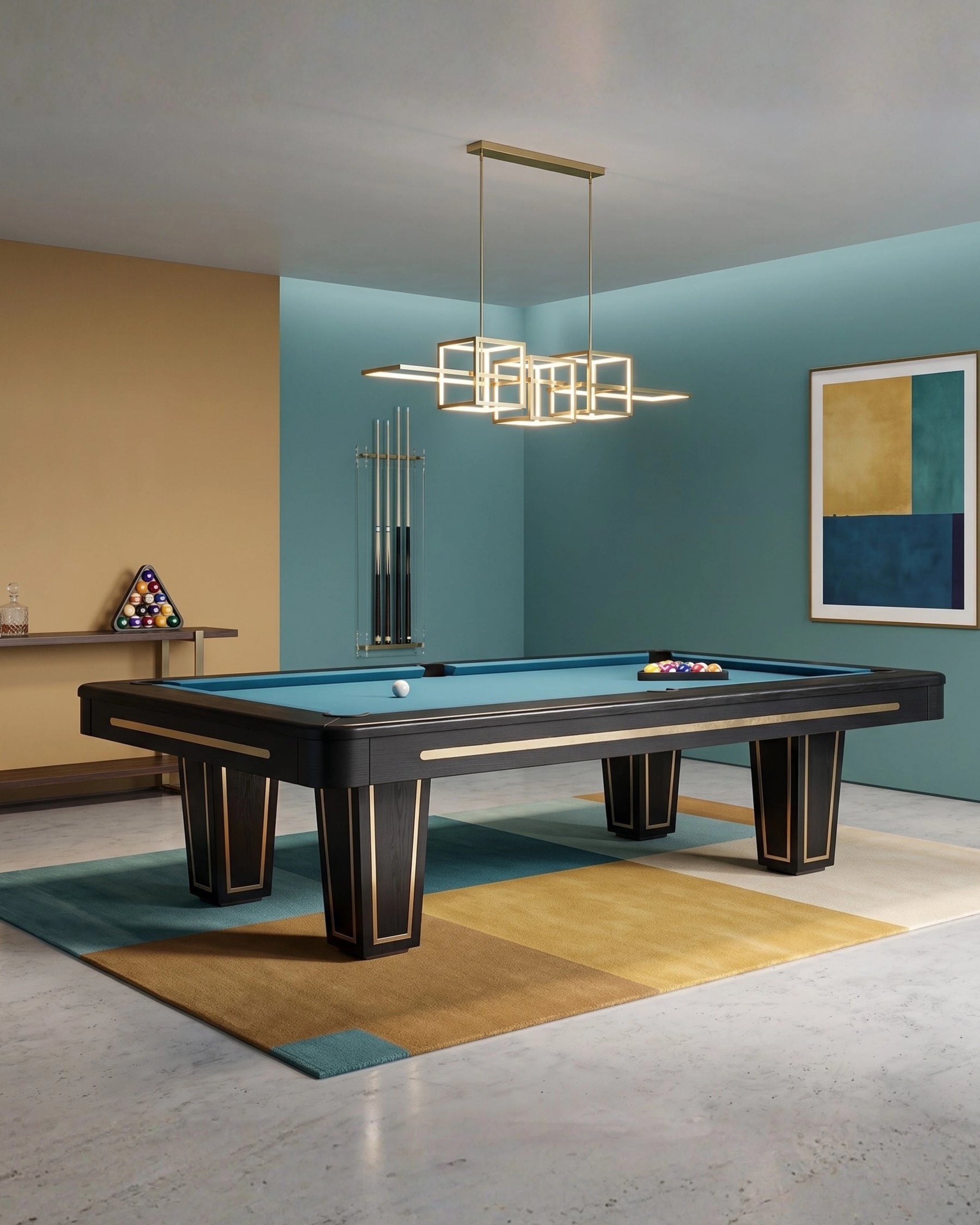 Vindsor Pool Table in a room setting